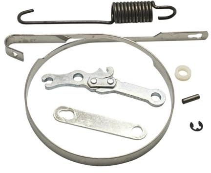 Kit de réparation de Bande de Frein de chaîne for tronçonneuses Ihl MS250, MS230, MS210, 025, 023 et 021 (Ressort Plat, Guide-chaîne, butée). Pièce de Rechange.
