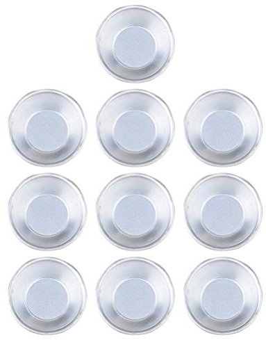 FOMIYES Stampi per Crostate Antiaderenti 10 Pezzi, Teglie per Muffin e Crostatine in Silicone per Forno, Stampi Riutilizzabili per Dolci, Mini Cupcake e Crostate All’uovo, Utensili