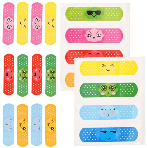 SWETRACE 40 Tiras de Vendas Adhesivas Infantiles Diseño Microporoso y Fuerte Adhesión, Ideales para Uso Diario y Accesorios de Viaje en Toddlers