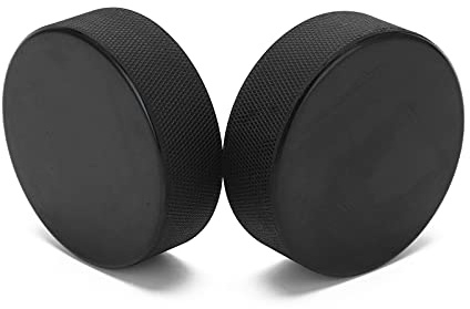 AKLOSIPY Träning Ishockeypuckar Officiell Storlek Gummi Övningspuck för Passerande Stickhanteringsövningar Spel Standardvikt Bulkutrustning för Spelare Lag