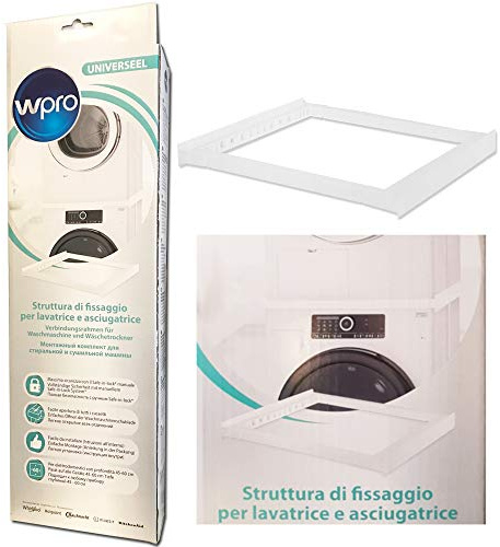 Wpro - Kit Accatastamento universale per lavatrice e asciugatrice. Struttura di fissaggio per sovrapposizione