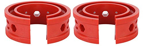 Buffer Shock,Universal Auto Stoßdämpfer,2 Teile/satz SEBS Red Auto Stoßdämpfer Streben Dämpfer Kleber Puffer Federn Auto Maintenance Tool(D)