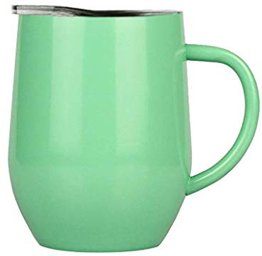 Katpost Coffee-to-Go Gobelet Café avec Manche Bouteille d'eau Reutilisable Voyage Plage Camping Isotherme Mug de Boissons Tasse à Café Tasse à Boire à Emporter avec Couvercle