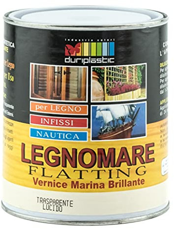 Durilux Legnomare Flatting Vernice Sintetica Lucida per Legno (Litri 2,5)