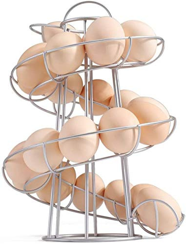 Kitchen Spiral Helter Skelter Egg Holder Stand Rack Storage Holds up to 18 Eggs