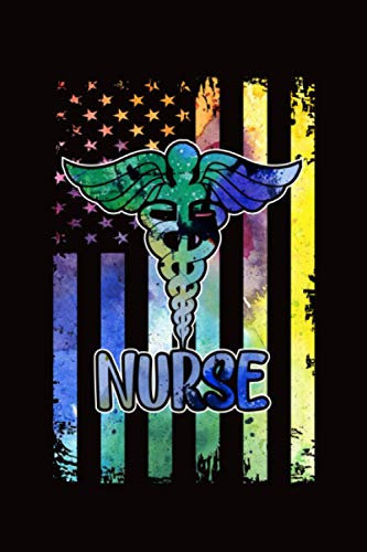 Nurse Flag Caduceus Staff: Nurses Do It Better Gratitude Journal Gift