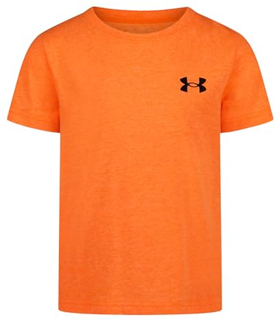 Under Armour Boys' Short Sleeve Elite T-Shirt, Relaxed Fit, Blaze Orange, 7
