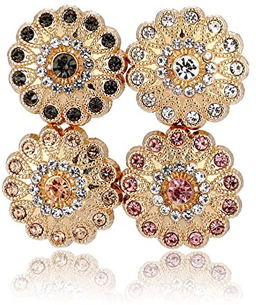 INLOLLY Strong Hijab Magnets Rhinestone Scarf Magnets