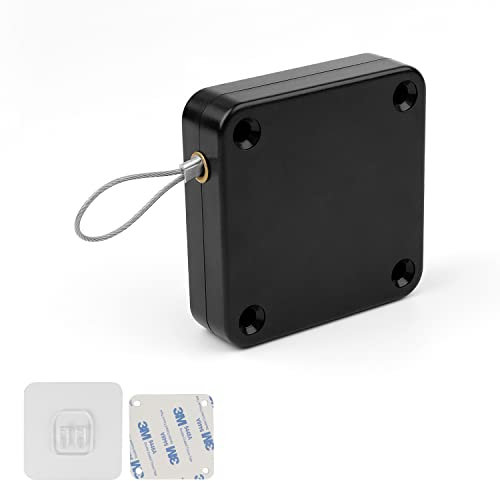 GEBAUM Chiudiporta Automatico a Fune, No Punzonatura Chiudiporta Automatico, Tension 1200g Chiudiporta Automatico, per porte in Legno, porte Scorrevoli a due Vie e porte in Vetro