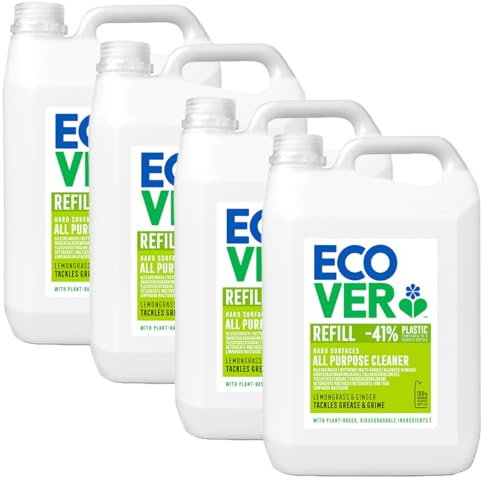 ECOVER - Allzweckreiniger - Zitronengras & Ingwer - 4 x 5 l
