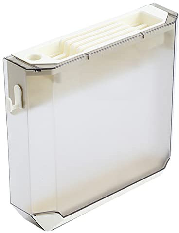 Soporte Para Bloque De Cuchillos, Soporte Universal Para Bloque De Cuchillos Sin Cuchillos, Soporte Para Cuchillos Transparente, Soporte Para Cuchillos Montado En La Pared(Blanco)