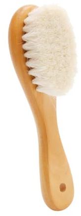 Baby Haarbürste, Neugeborene Haarbürste mit weichen Borsten, natürliches Ziegenhaar für Neugeborene & Kleinkinder, Neugeborene Baby Essentials