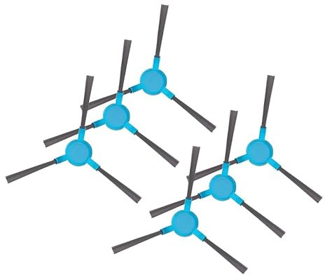 Brush & Style Kit de 6 Cepillos Laterales para Conga 3090, 3490, 4090, 4490, 4690, 5090, 5490, 6090 y 7090 - Recambios Cecotec Accesorios y Repuestos para Robot Aspirador Conga