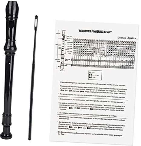 VINTORKY 8loch Flöte Recorder Reinigungsstab Für Anfänger Musikinstrument Für Musikliebhaber Mit Anleitung Englisch