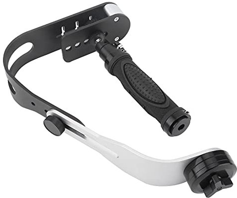 Rankomu Stabilisateur d'appareil photo reflex numérique portable en alliage d'aluminium avec poignée, compatible avec les appareils photo reflex numériques et vidéo, design léger