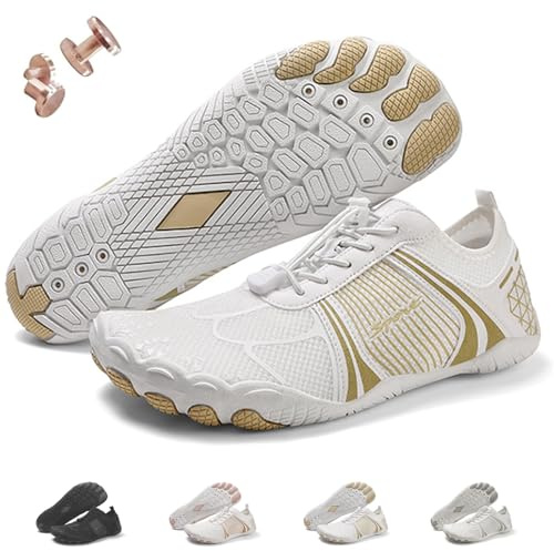 Zapatos de conexión a Tierra con Cobre, Calzado Descalzo de conexión a Tierra, Zapatos de Senderismo Descalzos para Mujer, Suaves y cómodos (A-Apricot,38)