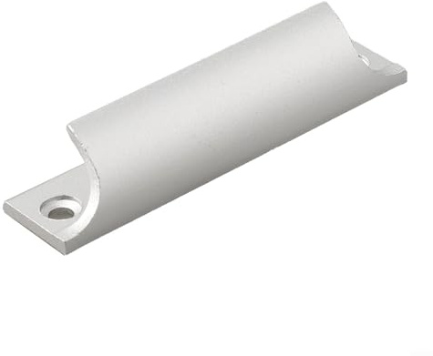 Gdfnmogo Tirador de puerta mosquitera, estructura de aleación de aluminio para puertas de marco y gabinete, paso de agujero de pintura para hornear a alta temperatura, 76 mm (plateado)