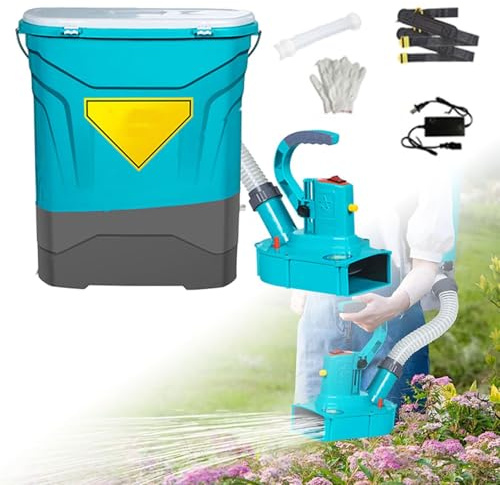 Esparcidor automático de fertilizantes, esparcidor eléctrico inalámbrico de sal de roca con ancho de dispersión ajustable y caudal variable para una distribución eficiente de semillas, piensos y