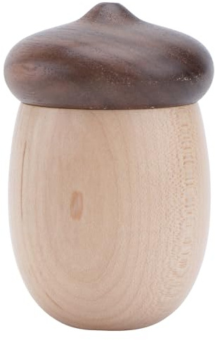 SAFIGLE Contenitore Portastuzzicadenti in Noce Nero Design Compatto e Pratico Dispenser Igienico per Casa Cucina e Ufficio con Anello di Gomma Medica Antipolvere