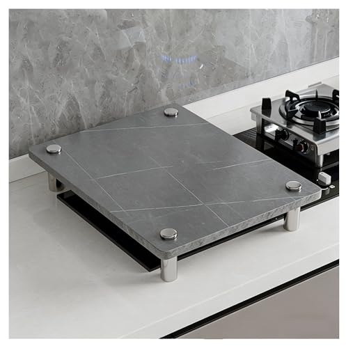 QSTGX Copri Fornello a Coperchio per Cucina 4 Fuochi Gas Copertura per Piani Cottura Resistente Al Fuoco e Al Calore Per Fornelli Elettrici, Porta Utensili da Cucina(B,34X45X8.3 CM)
