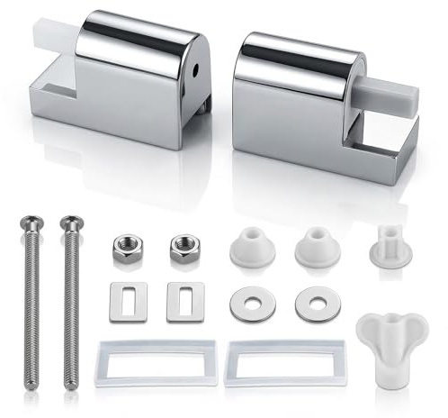 WC Sitz Befestigung,Absenkautomatik Ersatz,WC Sitz Halterung,Universal,Toilettendeckel Befestigung,Softclose WC Sitz Metallscharniere,Für Feste Toilettensitzteile Zu Installieren