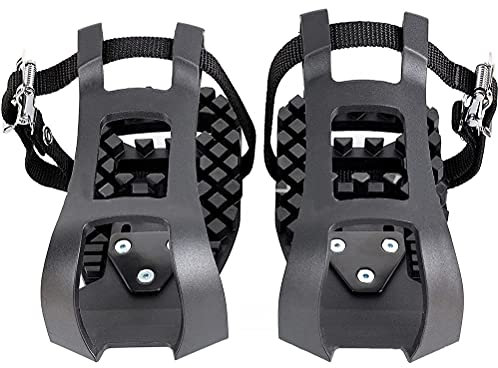 POXIAO Fahrradpedale mit Zehenclip und Riemen kompatibel für Peloton Fahrrad Fahrradpedaladapter Indoor Outdoor Übung