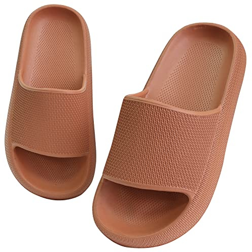 Buwege Ciabatte Mare per Bambino Pantofole Estive All'aperto Piscina per Bambina e Ragazze Scarpe Interni Bagno Antiscivolo per Bambini e Ragazzi Arancia 31 EU