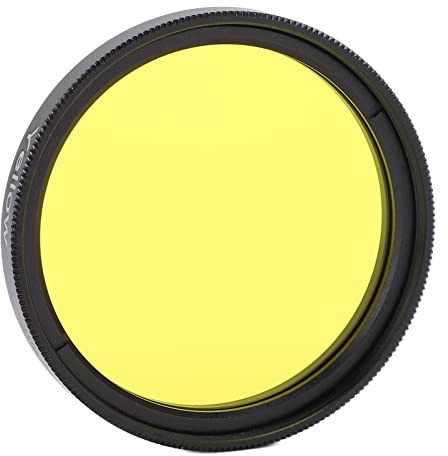 Set di Filtri per Obiettivi a Colori da 40,5 Mm, Inclusi Filtri Viola Arancioni Blu Gialli Verdi con Scatola di Immagazzinaggio, Filtri per Obiettivi per Fotocamera da 40,5 Mm Filtri (Giallo)