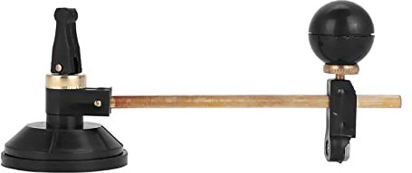 Tissting Coupe-boussoles en Verre Réglable avec Poignée à Bouton Rond Compas Coupe-Verre Circulaire avec Ventouse Cercle Clear Cut Scales (30cm)