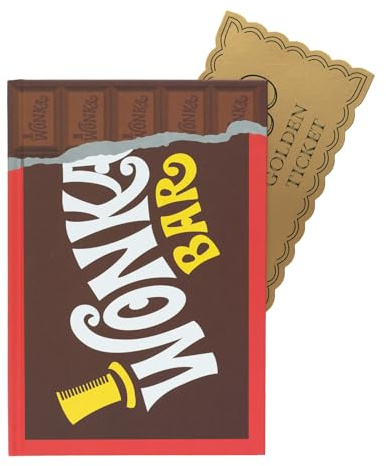 Grupo Erik Premium Notizbuch A5 Wonka Schokolade Notizblock A5 Tagebuch für Erwachsene und Kinder Offizieller Willy Wonka Fanartikel