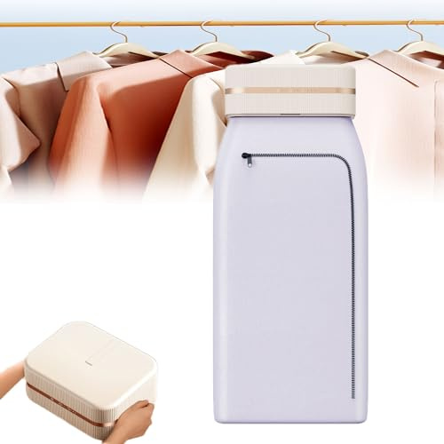 Foldable MINI Clothes Dryer, 600W Portable Electric Vertical Iron, 240min Timer, Large Capacity Smart LED Drying Box for All Kinds Of Clothes, Underwear, Towels, Bath Towels, Shoes, Fabrics