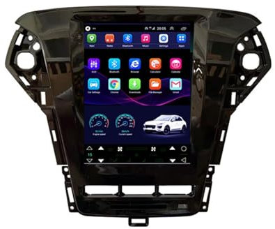 ZCBZBy Doppio Din 9.7 Schermo Verticale Android 11 Navigazione GPS per Auto Android per F-ord Mondeo Fusion MK4 2011-2013 2din Auto Radio Stereo Lettore Multimediale con BT WiFi (S4 4 Core WiFi 2G 32