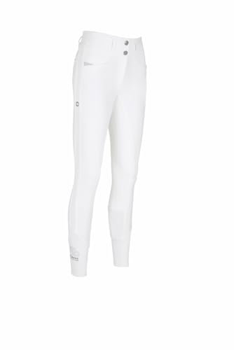 Pikeur Damen Reithose Laure FFL Flex Faux Leather Ganzbesatz weiß Turnierreithose, Pik20_FS_Gr.:38
