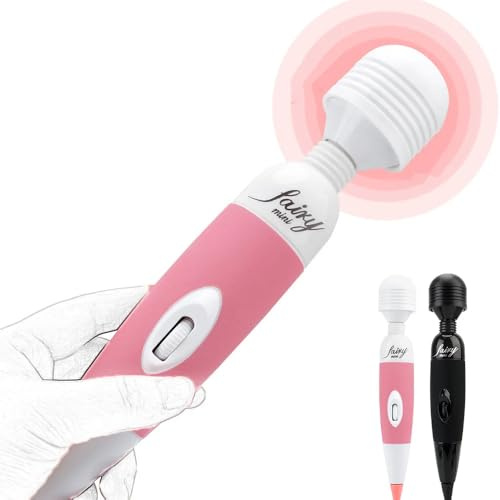 Vibration Für Frauen Massagestab Mit Kabel Vibrator Für Frauen Mit Starker Vibration Massagestab Sex Ideal Zur Klitoris G Punkt Und Ganzkörper Massage LZYLWC LZYLWC （Rosa）