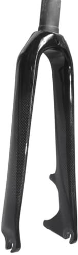 KANGXYSQ 20 451 Carbonfaser BMX Starrgabel 1-1/8 Gerades Rohr Faltrad-Vorderradgabel Scheibenbremse Fahrradgabel 9 X 100 Mm QR Hartgabel(Gloss Black)