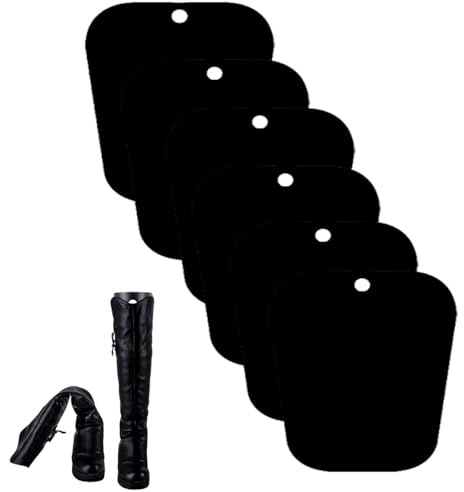 JcvPot Stiefelspanner, 6 Stück Stiefelhalter für Damen und Reitstiefel, 32 cm Schwarz, Schuhspanner Stiefel für formstabilen Halt und optimale Lagerung, ideal für Reisen und Alltag