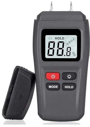 Testeur Humidité, Humidimètre numérique for bois, écran LCD rétroéclairé, multifonction, testeur d'humidité for bois de chauffage