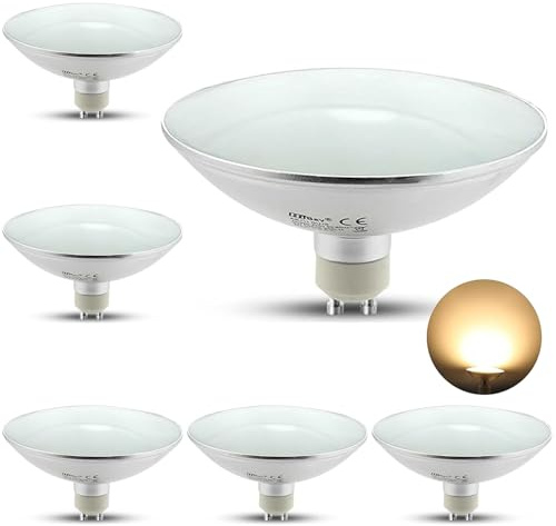 HiBay 6er Leuchtmittel GU10 LED AR111 Strahler Lampe 9W Spot Reflektor Ersatz für 75W Halogenlampen,800lm 3000K 120° Warmweiß,LED-Glühlampe für Restaurant, Kantine, Wohnzimmer | 9W Spot Ersatz für 75W Halogenlampen Warmweiß 120° LED-Glühlampe 230V für Restaurant Kantine Wohnzimmer