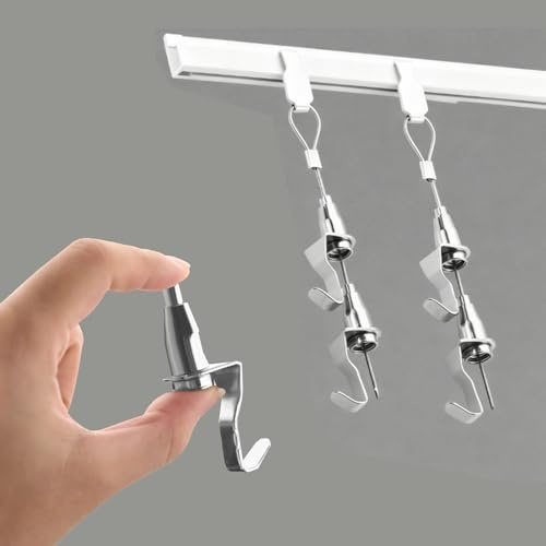 Bildaufhängeschiene Moderne Bilderaufhängeschiene, Verstellbares Galerie-Schienen-Set, Dekoratives Aluminium-Schienensystem Schlafzimmer Und Büro(9.8ft/3.0m Cable,8ft/243.8cm rail)