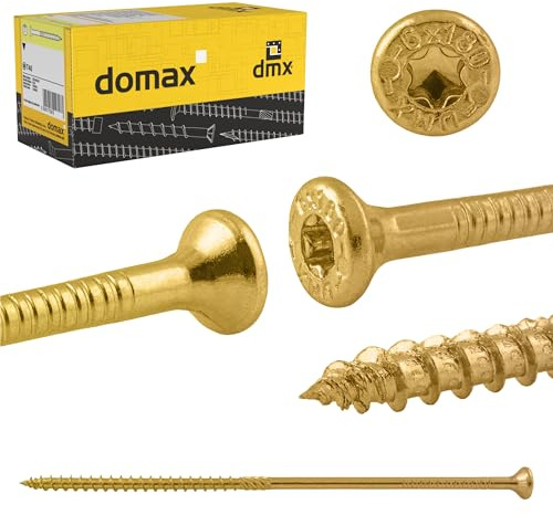 DMX Holzschrauben Torx 4,5x45 - Spanplattenschrauben - Schrauben 200er Set | Senkkopfschrauben - Konstruktionsschrauben - Schrauben Set - Terrassenschrauben - Torx Set - Holzbauschrauben - Wood Screws