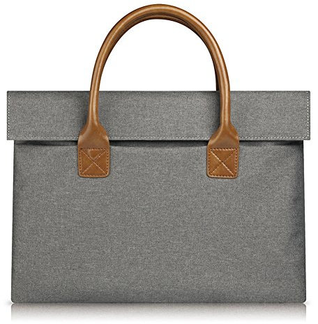 Laptop Tote Bag Nylon Classic Travel Business Computer Shoulder Bag Carrying Briefcase Handbag for 15 Inch Laptop/Notebook/MacBook/Ultrabook/Tablet Dark Grey