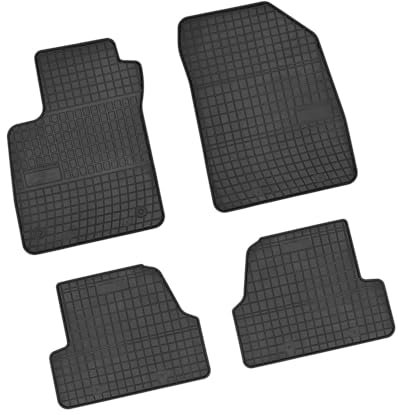 Bär-AfC OP61581 Gummimatten Auto Fußmatten Schwarz, Erhöhter Rand, Set 4-teilig, Passgenau für Opel Mokka X Baujahr ab 2016