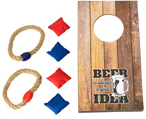 Unbekannt Ringwurf und Sackwurf 2in1 Trinkspiel - Partyspiel Saufspiel