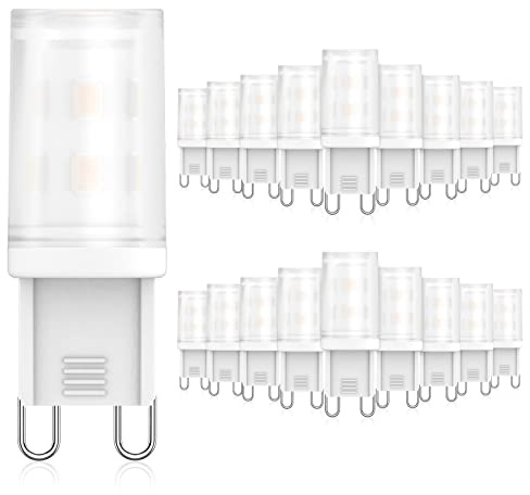 RuLEDne 18er Pack G9 LED Lampe 2W Ersatz Für Halogenlampe 28W 25W 20W, G9 LED Warmweiß 2700K, AC 230V LED Leuchtmittel, CRI 85+, Kein Flackern, 360 Grad Winkel, Nicht Dimmbar