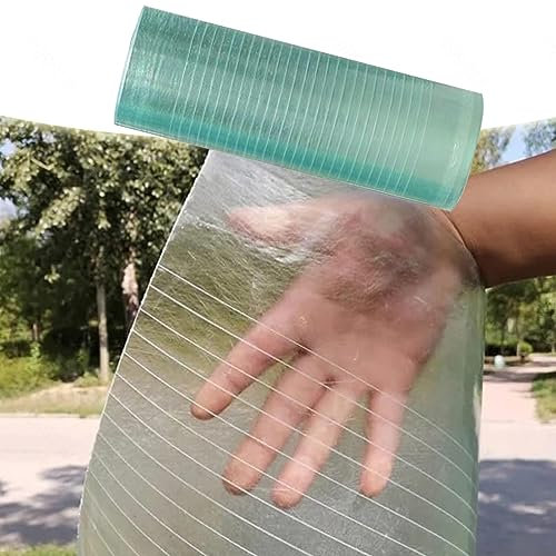 KOOEIN Polycarbonatplatten-Dach-Klar-Massiv-Gewächshaus-Abdeckung-1mm Folie, Uv-Schutz, Transparentes Vordach, Kunststoff Acrylplatten-Ersatz-Schuppen-Tageslichtplatten-Verkleidung-Glasfaser,W×L-1x3m