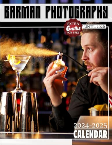 Barman Photography Calendar 2024 - 2025: Barman Photography Calendar, Jan 2024 to Jun 2026, 30 Months, 17 x 11 Opened, Thick & Sturdy Paper, Great Gift For Organizing & Planning, Major US Holidays