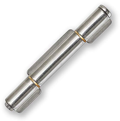 Anschweissscharnier 100 mm 3-teilig mit herausnehmbarem Bolzen mit 3 Flügeln aus A2 Edelstahl 1 Stück