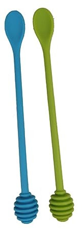 BRIGHTFUFU Langer Honigrührlöffel Rührstab mit Langem Griff für Honig Sirup und Marmelade Küchenwerkzeug Zufälliger für Honigtöpfe und Getränke Honigzubehör für Perfekte Dosierung