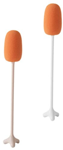 Alipis 2pcs Handle Bottle Cleaner Brushes Reusable Sponge Brush for Cleaning Bottles Cups Household Cleaning Tool Easy to Reach Stubborn Stains