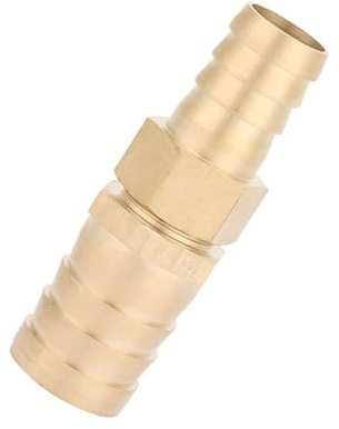 Reduzierstück aus Messing, 1 Stück Rohrspleißverbinder #01 19–19 Mm #02 19–25 Mm, Rohrverschraubungs-Anschlussadapter, Widerhaken-Reduzierstück (19–25 mm)